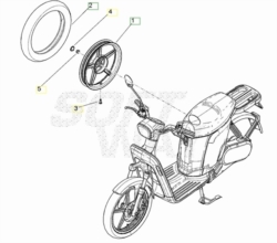 Ruota Posteriore (Es2) [ASKOLL]