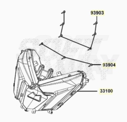 KYMCO DINK 125 TUNNEL EURO5 2023 - FANALE ANTERIORE [KYMCO]