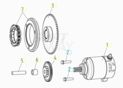 VOGE BRIVIDO 125R 2023 - MOTORINO AVVIAMENTO [VOGE]