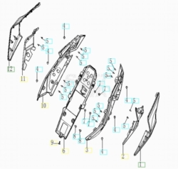 VOGE BRIVIDO 125R 2023 - FIANCHETTI POSTERIORI [VOGE]