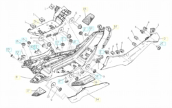 VOGE SR4 400 2022 - PEDANA APPOGGIAPIEDI DESTRA [VOGE]