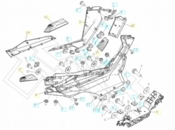 VOGE SR4 400 2022 - PEDANA APPOGGIAPIEDI SINISTRA [VOGE]