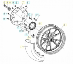 VOGE SR4 400 2022 - RUOTA POSTERIORE [VOGE]