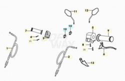 VOGE RALLY 300GY EURO5 2022 - COMANDI MANUBRIO - SPECCHI [VOGE]