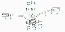 VOGE RALLY 300GY EURO5 2022 - MANUBRIO [VOGE]