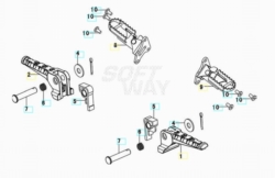 VOGE RALLY 300GY EURO5 2022 - PEDANA APPOGGIAPIEDI [VOGE]