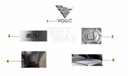 VOGE BRIVIDO 300R EURO5 - EMBLEMI [VOGE]