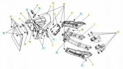 VOGE BRIVIDO 300R EURO5 - CARROZZERIA POSTERIORE [VOGE]