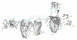 VOGE BRIVIDO 300R EURO5 - CARROZZERIA ANTERIORE [VOGE]