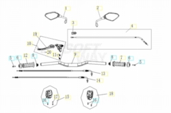 VOGE BRIVIDO 500R 2023 - MANUBRIO - COMANDI - SPECCHI [VOGE]