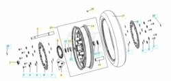 VOGE BRIVIDO 500R 2023 - RUOTA ANTERIORE [VOGE]