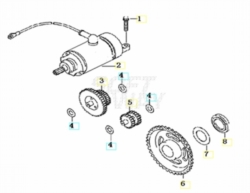 VOGE BRIVIDO 300R 2020 - MOTORINO AVVIAMENTO [VOGE]