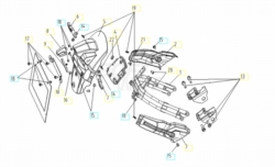 VOGE BRIVIDO 300R 2020 - CARROZZERIA POSTERIORE [VOGE]