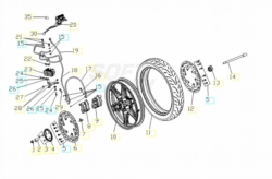 VOGE BRIVIDO 300R 2020 - RUOTA ANTERIORE [VOGE]