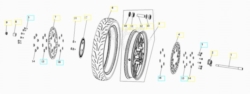 VOGE TROFEO 300AC 2020 - RUOTA ANTERIORE [VOGE]