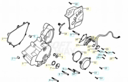 VOGE BRIVIDO 300R EURO5 - COPERCHIO CARTER SINISTRO [VOGE]