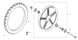 Ruota  Anteriore (Ts) [SUPER SOCO]